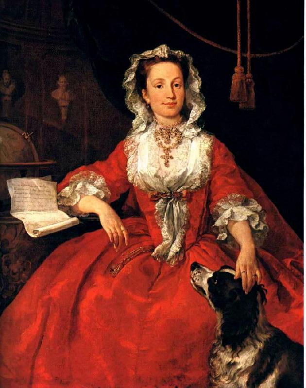 HOGARTH, William Portrait of Mary Edwards sf